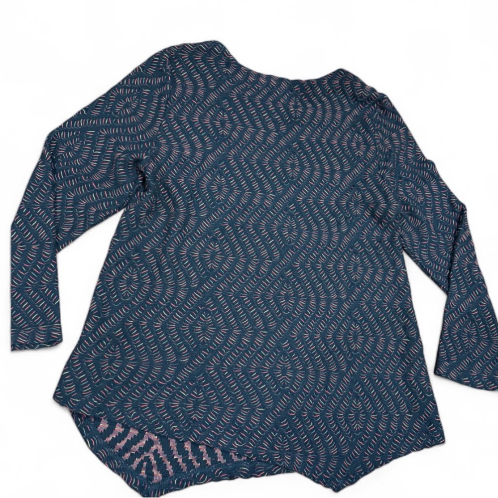 Habitat Women's Asymmetrical Textured Black & Red Top Size Medium